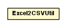 Package class diagram package Excel2CSVUtil