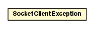 Package class diagram package SocketClientException