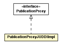 Package class diagram package PublicationProxyJUDDIImpl